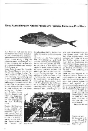 Neue Ausstellung im Altonaer Museum: Fischen, Forschen Frostfilets
