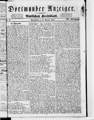 Dortmunder Anzeiger. 1853-1855