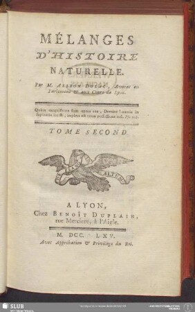2: Mélanges D'Histoire Naturelle