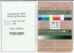 Entnazifizierung Wilhelm Koch , geb. 30.08.1899 (Kaufmann)