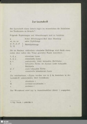 Zur Lautschrift