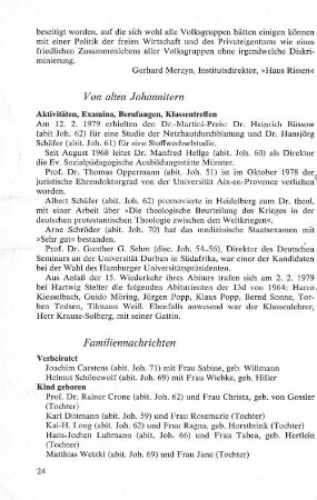 Familiennachrichten