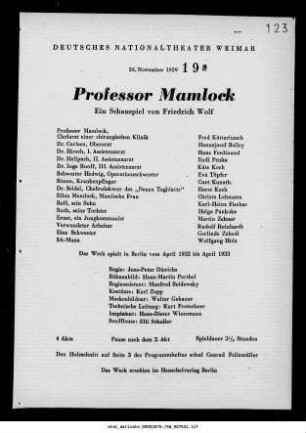 Professor Mamlock