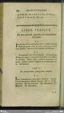 Liber Tertius. De iure ad rem, quatenus ex conventione descendit