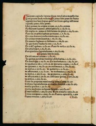 Incipiunt capitula, septem librorum didascalon, magistri hugonis prioris sancti victoris...