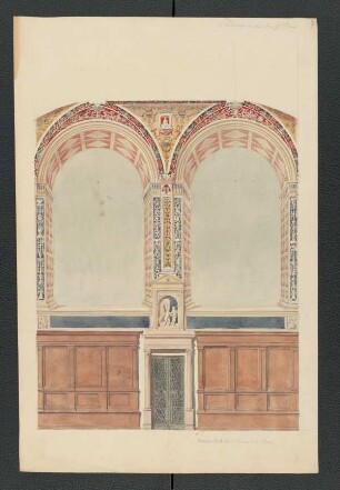 Siena, Dombibliothek, Wandaufriss [Carl Luckow, zeichnerischer Nachlass]