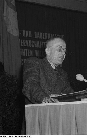 Rede eines Gewerkschaftsfunktionärs