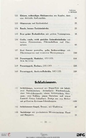 Schlafzimmer (Nr. 141-162)