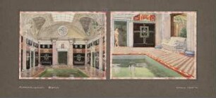 Admiralspalast, Berlin: Badebereich mit Schwimmbecken in zwei Abbildungen