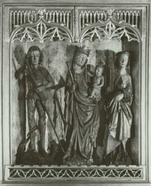 Heiliger Georg, Madonna und Heilige Barbara