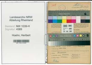 Entnazifizierung Heribert Hoehn , geb. 04.01.1914 (Lehrer)