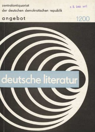 Nr. 1200: Deutsche Literatur