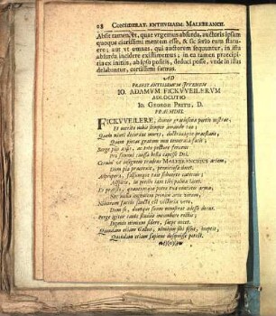 Gratulatio [Beiträger: Io. Georgius Pritius]