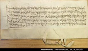 Der Bürgermeister Hompe Hayen in Emden tauscht mit der Kommende Abbingwehr Grundstücke = OUB II, Nr. 1151, S. 222 Anhängendes Siegel verloren