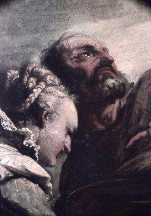 Mittelbild: Apoll von Genien umgeben als Allegorie der segensreichen Fürstenherrschaft