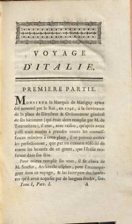 Voyage D'Italie, Ou Recueil De Notes Sur les Ouvrages de Peinture & de Sculpture, qu'on voit dans les principales villes d'Italie, 1