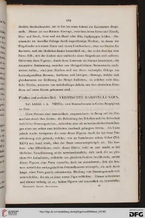 Fünftes und sechstes Heft: Vermischte Darstellungen (Tafel LXXXI-CXX)