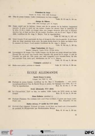 Écoles Allemande (No. 188 - 199)