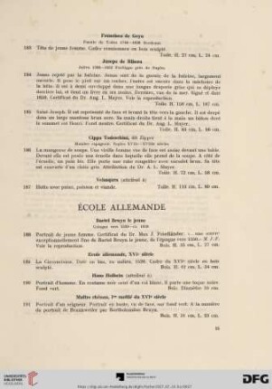 Écoles Allemande (No. 188 - 199)