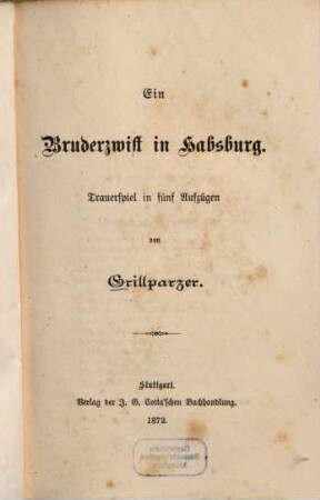 Ein Bruderzwist in Habsburg