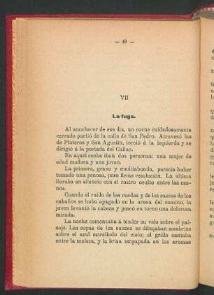 VII La fuga.