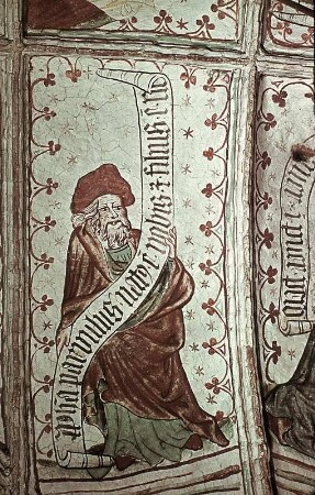 Die heilige Veronika, Verkündigung und Geburt Christi sowie verschiedene Propheten