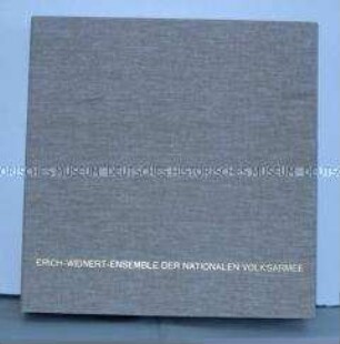 LP-Kassette mit Schmucktuch und 6 LPs des Erich-Weinert-Ensembles der Nationalen Volksarmee (NVA)