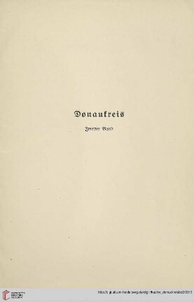 Donaukreis. Zweiter Band