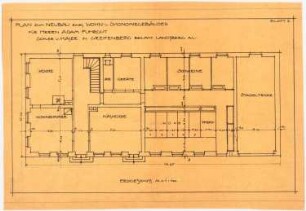 Wohn- und Wirtschaftsgebäudes, Greifenberg: Grundriss EG 1:100