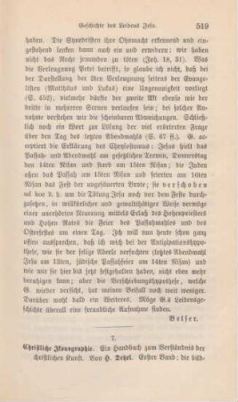 519-522 [Rezension] Detzel, Heinrich, Christliche Ikonographie