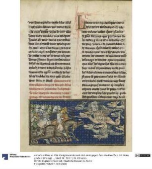 Alexander-Roman. Wie König Alexander und sein Heer gegen Drachen kämpften, die einen großen Smaragd auf der Stirn trugen