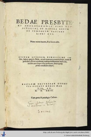 Autogramm (Aus: UB Freiburg, K 2217)