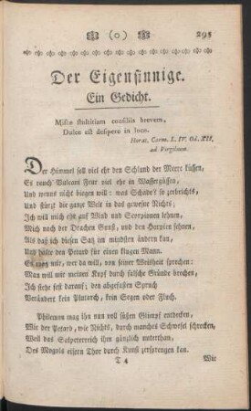 Der Eigensinnige