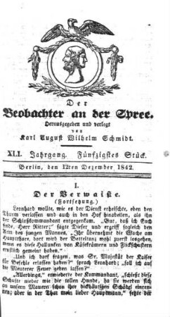 50. Stueck, 12. Dezember 1842