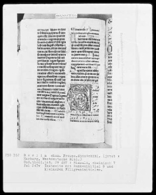 Missale — Initiale G, Folio 247verso