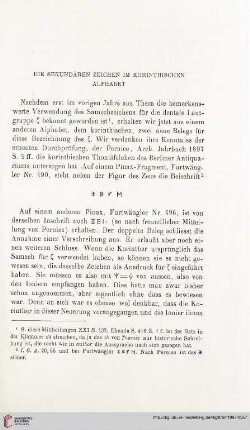 22: Die sekundären Zeichen im korinthischen Alphabet