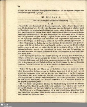 XI. Abschnitt. Von der periodischen Revision der Einreichtung