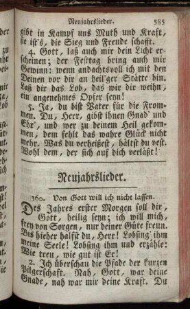 Neujahrslieder.