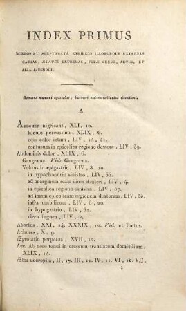 De sedibus et causis morborum per anatomen indagatis : libri quinque: in quibus continentur dissectiones et animadversiones propemodum innumerae, medicis, chirurgis, anatomicis profuturae, 8