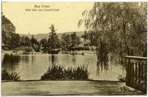 Bad Elster. Blick über den Gondelteich