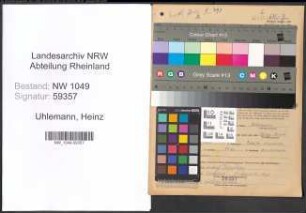 Entnazifizierung Heinz Uhlemann , geb. 08.07.1903 (Direktor)