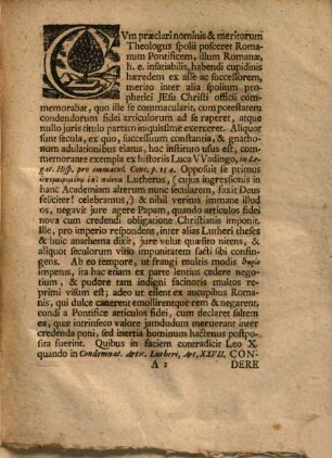 Collegii Theologici Decanvs Val. Ernestvs Loeschervs S. Th. D. Et Prof. Pvlb. Ac Alvm. Sax. Ephorvs Benevolo Lectori S.P.D.