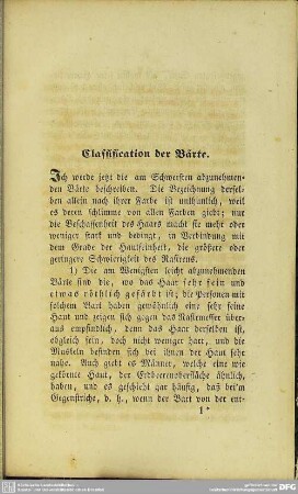 Classification der Bärte