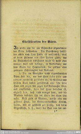 Classification der Bärte