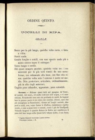 Ordine Quinto. Uccelli Di Ripa. Grallæ.