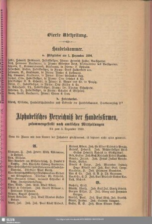 Vierte Abtheilung. [Handel]