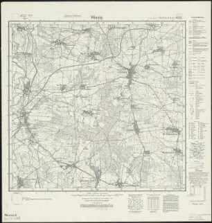 Meßtischblatt 2633 : Winzig, 1932 : Winzig. - Hrsg. 1889, bericht. 1927, einz. Nachtr. 1932. - 1:25000. - [Berlin]: Reichsamt für Landesaufnahme, 1932. - 1 Kt.