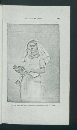 Fig. 128. Jeune fille Soké, d'après une photographie de M. T. Maler.