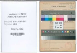 Entnazifizierung Otto Grischy , geb. 09.02.1897 (Zahnarzt)