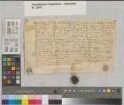 Henrich von Stockhausen reversiert Philipp Westphalen, Domsenior und Propst zu Busdorf in Paderborn, laut inseriertem Lehnbrief die Belehnung mit zwei Höfen zu Holzminden und den Zehnten über das Land Johanns von Beveren gegen die jährliche Pacht von 10 Schilling. Zeugen der Belehnung: Elmerhausen von Haxthausen und Johannes Full(ed)er, Sekretär des Domkapitels. SA des Ausstellers